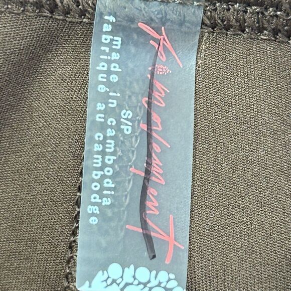 NEW Free People Movement Island Time Active Shorts Brown Size Small Retro 70s - Picture 8 of 11